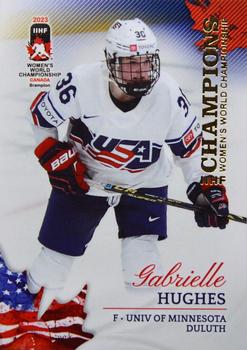 2023 BY Cards IIHF Women's World Championship #23 Gabrielle Hughes Front