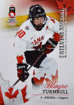 2023 BY Cards IIHF Women's World Championship #45 Blayre Turnbull Front