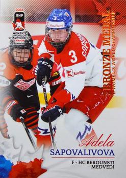 2023 BY Cards IIHF Women's World Championship #60 Adela Sapovalivova Front