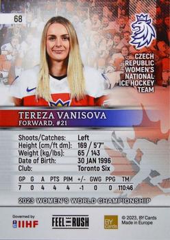 2023 BY Cards IIHF Women's World Championship #68 Tereza Vanisova Back