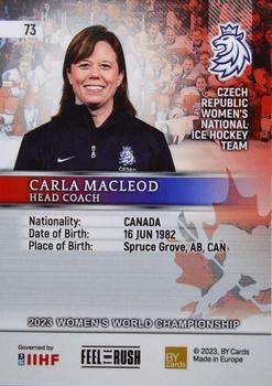 2023 BY Cards IIHF Women's World Championship #73 Carla MacLeod Back