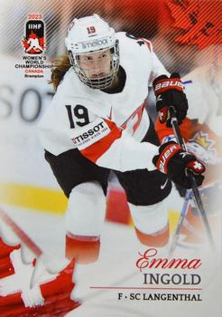 2023 BY Cards IIHF Women's World Championship #89 Emma Ingold Front