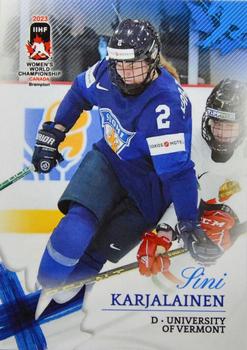 2023 BY Cards IIHF Women's World Championship #101 Sini Karjalainen Front