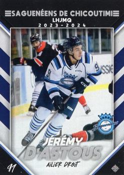 2023-24 Extreme Chicoutimi Sagueneens (QMJHL) #NNO Jeremy D'Astous Front