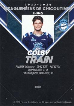 2023-24 Extreme Chicoutimi Sagueneens (QMJHL) #NNO Colby Train Back