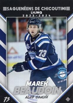 2023-24 Extreme Chicoutimi Sagueneens (QMJHL) #NNO Marek Beaudoin Front
