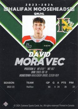 2023-24 Extreme Halifax Mooseheads (QMJHL) #NNO David Moravec Back