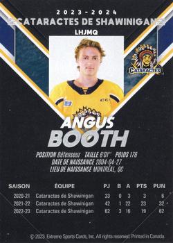 2023-24 Extreme Shawinigan Cataractes (QMJHL) #NNO Angus Booth Back