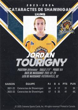 2023-24 Extreme Shawinigan Cataractes (QMJHL) #NNO Jordan Tourigny Back