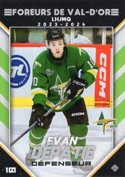 2023-24 Extreme Val-d'Or Foreurs (QJMHL) #NNO Evan Depatie Front
