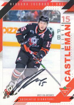 2019-20 Extreme Niagara IceDogs (OHL) Autographs #19 Oliver Castleman Front