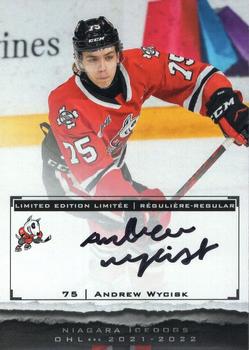 2021-22 Extreme Niagara IceDogs (OHL) Autographs #NNO Andrew Wycisk Front