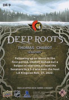 2023-24 Upper Deck - Deep Roots #DR-9 Thomas Chabot Back