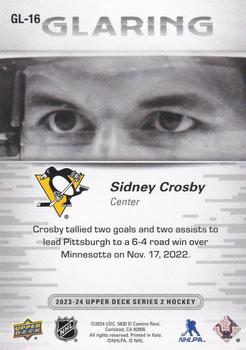 2023-24 Upper Deck - Glaring #GL-16 Sidney Crosby Back