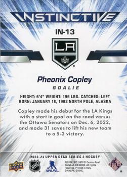 2023-24 Upper Deck - Instinctive Sparkle #IN-13 Pheonix Copley Back