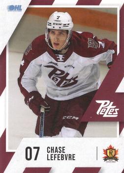 2023-24 Peterborough Petes (OHL) #NNO Chase Lefebvre Front