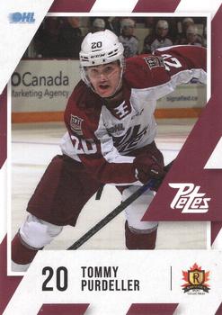 2023-24 Peterborough Petes (OHL) #NNO Tommy Purdeller Front