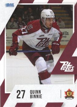 2023-24 Peterborough Petes (OHL) #NNO Quinn Binnie Front