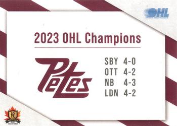 2023-24 Peterborough Petes (OHL) #NNO Team Photo Back