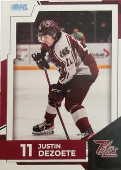 2022-23 Peterborough Petes (OHL) #NNO Justin Dezoete Front