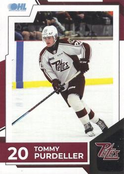 2022-23 Peterborough Petes (OHL) #NNO Tommy Purdeller Front