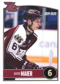 2019-20 Peterborough Petes (OHL) #NNO David Maier Front