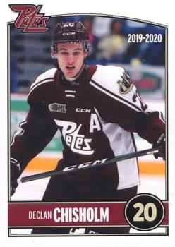 2019-20 Peterborough Petes (OHL) #NNO Declan Chisholm Front