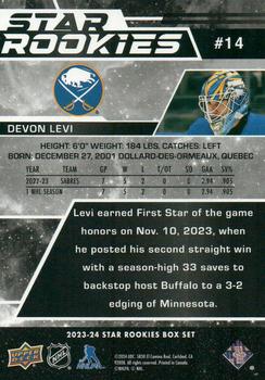2023-24 Upper Deck NHL Star Rookies Box Set - Blue #14 Devon Levi Back
