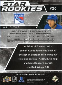 2023-24 Upper Deck NHL Star Rookies Box Set - Blue #20 Will Cuylle Back
