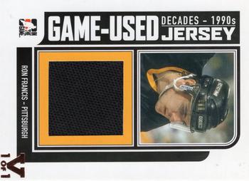 2015-16 In The Game Final Vault - 2013-14 In The Game Decades 1990s Game Used Jerseys Black #M-35 Ron Francis Front
