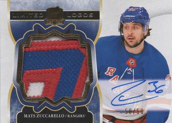 2018-19 Upper Deck The Cup - 2017-18 Upper Deck The Cup Update I: Limited Logos Autographs #LL-MZ Mats Zuccarello Front