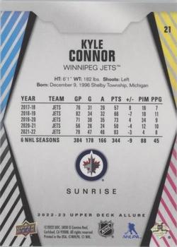 2022-23 Upper Deck Allure - Sunrise #21 Kyle Connor Back