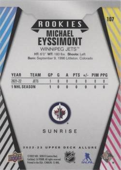 2022-23 Upper Deck Allure - Sunrise #107 Michael Eyssimont Back