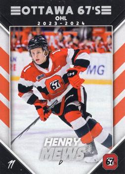 2023-24 Extreme Ottawa 67's (OHL) #NNO Henry Mews Front
