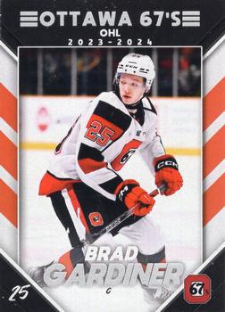 2023-24 Extreme Ottawa 67's (OHL) #NNO Brad Gardiner Front