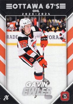 2023-24 Extreme Ottawa 67's (OHL) #NNO Gavin Ewles Front