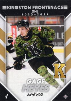 2023-24 Extreme Kingston Frontenacs (OHL) #NNO Gage Heyes Front