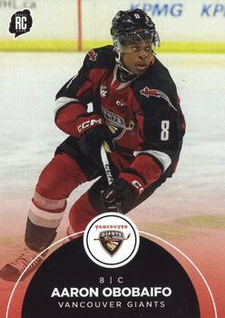 2023-24 Vancouver Giants (WHL) #3 Aaron Obobaifo Front