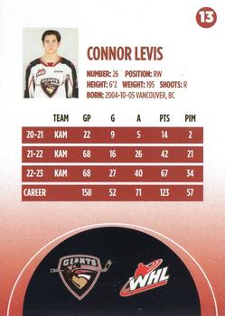 2023-24 Vancouver Giants (WHL) #13 Connor Levis Back