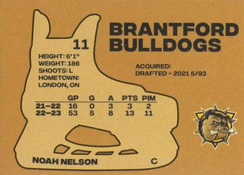2023-24 Brantford Bulldogs (OHL) #NNO Noah Nelson Back