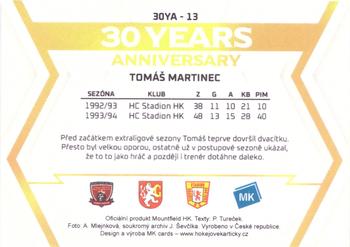2023-24 Stadion Znovu v Akci #30YA-13 Tomas Martinec Back
