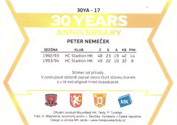 2023-24 Stadion Znovu v Akci #30YA-17 Petr Nemecek Back