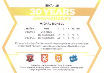 2023-24 Stadion Znovu v Akci #18 Michal Nohejl Back