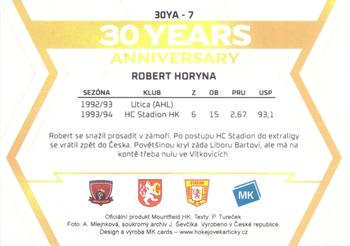 2023-24 Stadion Znovu v Akci - Red #30YA-7 Robert Horyna Back