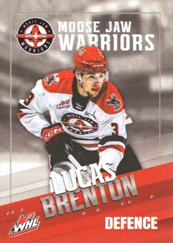 2023-24 Moose Jaw Warriors (WHL) #2 Lucas Brenton Front