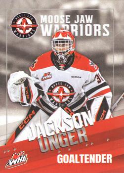 2023-24 Moose Jaw Warriors (WHL) #5 Jackson Unger Front