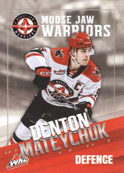 2023-24 Moose Jaw Warriors (WHL) #6 Denton Mateychuk Front