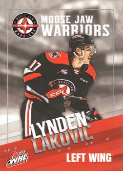 2023-24 Moose Jaw Warriors (WHL) #8 Lynden Lakovic Front