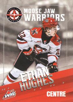 2023-24 Moose Jaw Warriors (WHL) #11 Ethan Hughes Front
