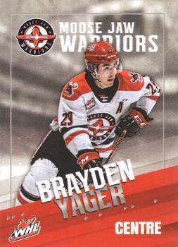 2023-24 Moose Jaw Warriors (WHL) #14 Brayden Yager Front